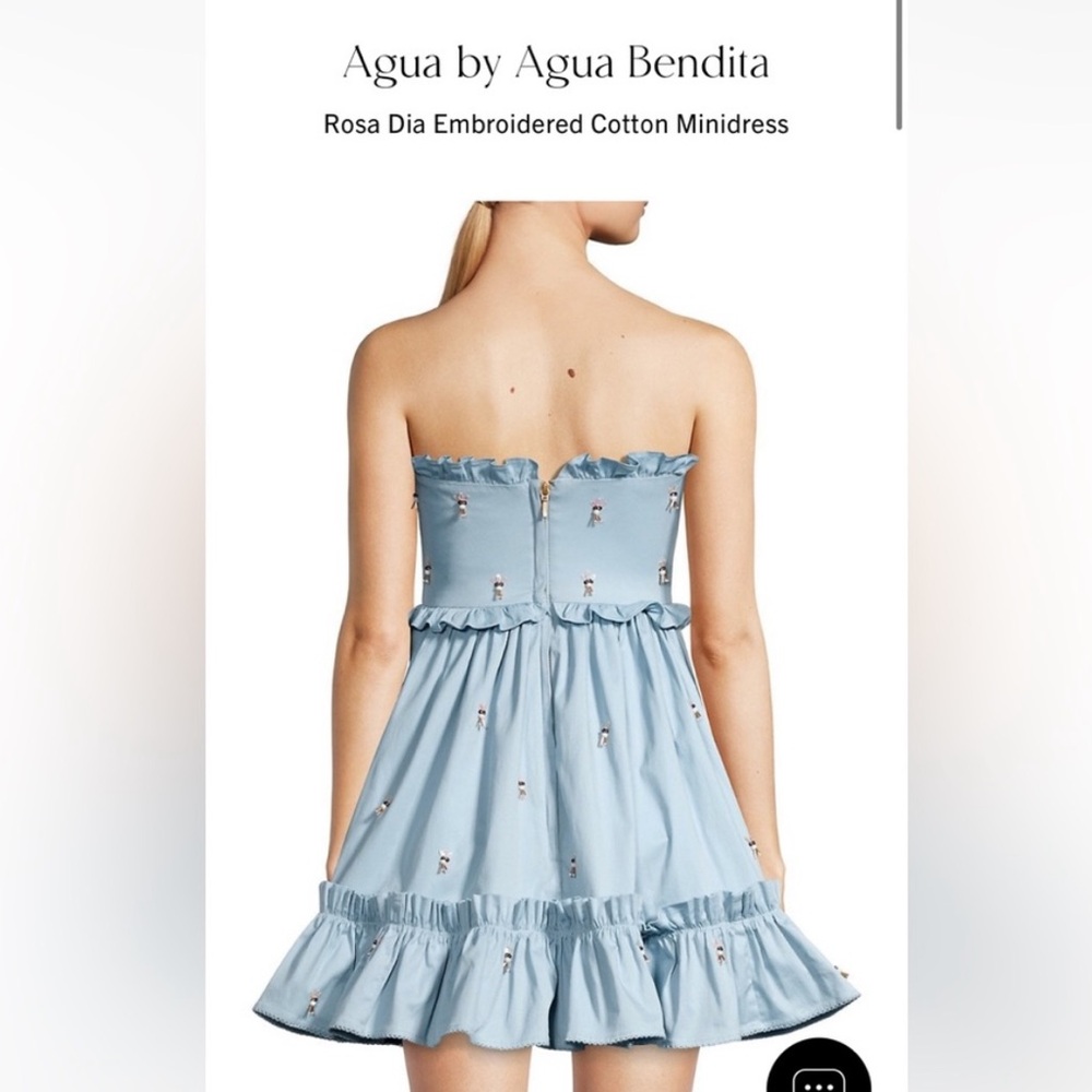 Agua by Agua Bendita Pale Blue Ruffle Dress - Picture 8 of 8